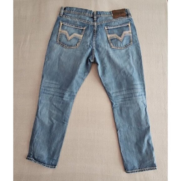 Rock & Roll Denim® Men's Raised Denim Stackable Dark Jeans BMTBD03103 Western - Picture 5 of 16